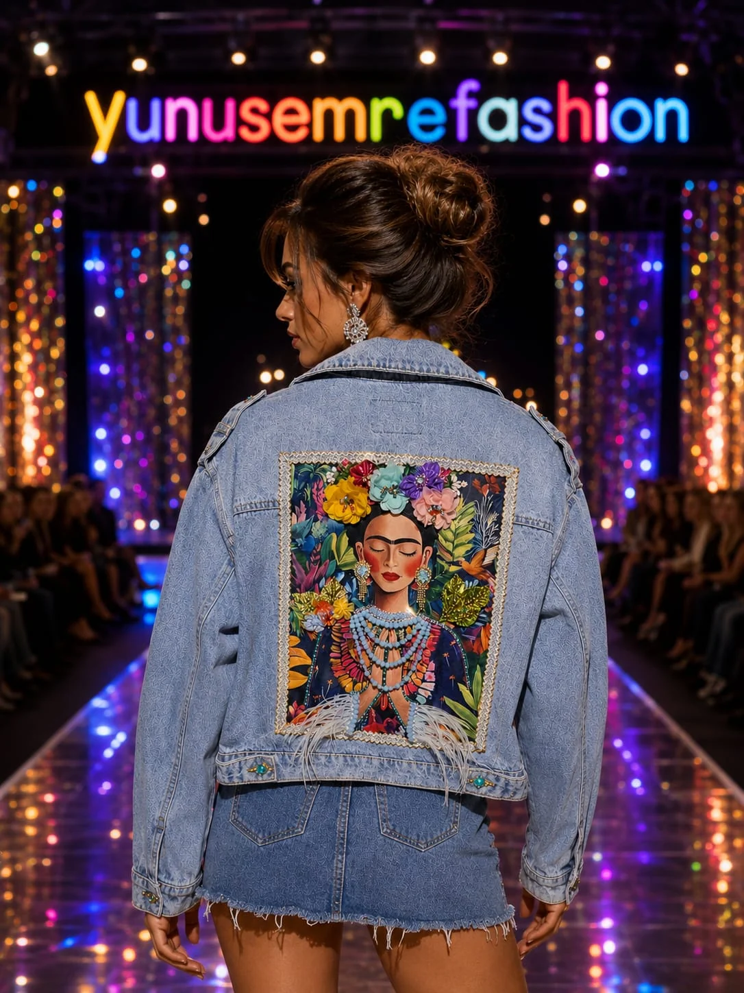 Framed Portrait Denim Jacket